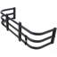 Rallonge de camion, rallonge de hayon rétractable en aluminium, longueur réglable de 59,25 à 72,25 po, noir