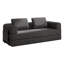 Canapé-lit convertible de 78 pouces avec matelas escamotable, aucun assemblage requis, solution de salon et de sommeil flexible pour les petits espaces.-282261568