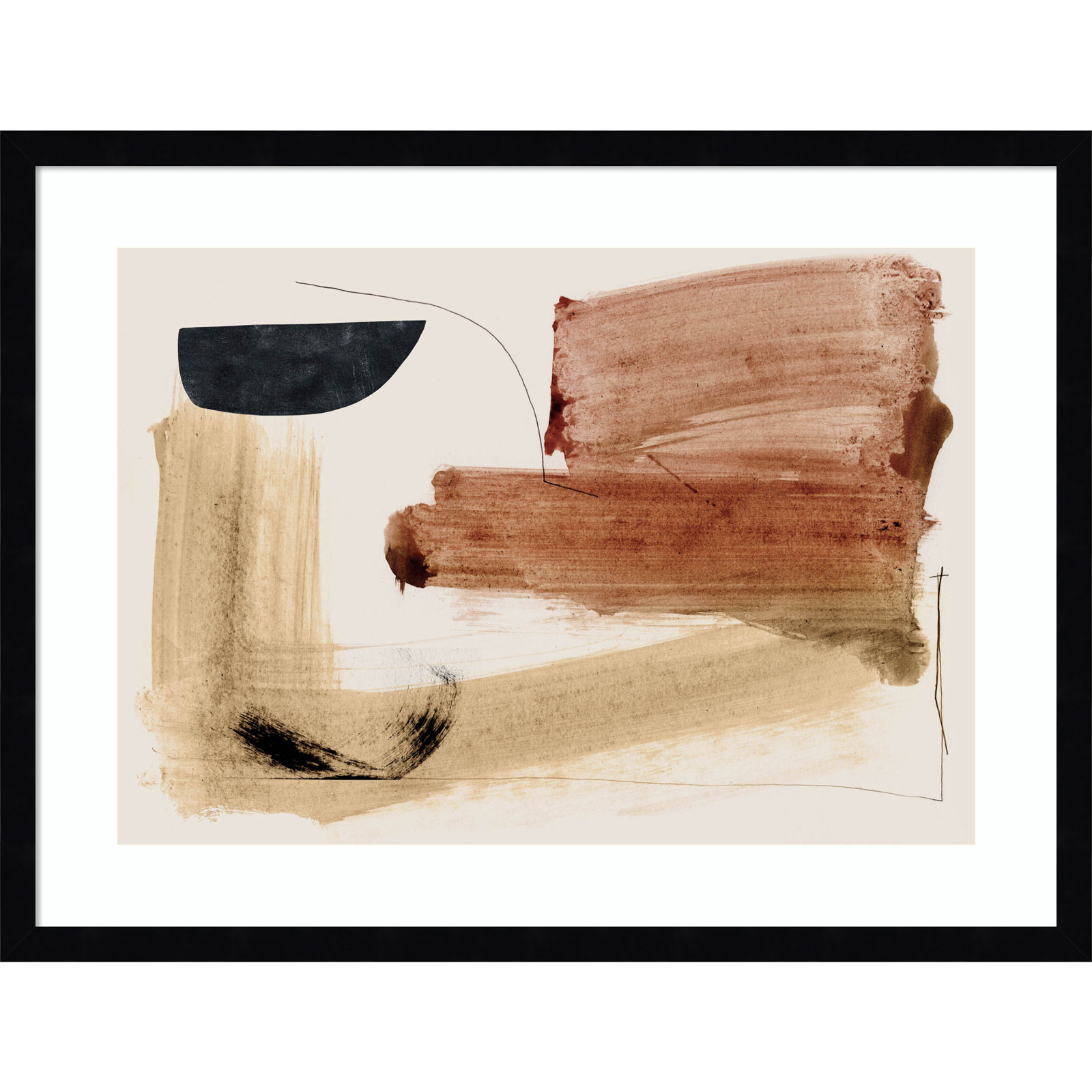 Cooking by Dan Hobday Wood Framed Wall Art Print, Black, 19" H x 25" W