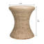 Tabouret en forme de sablier en jacinthe d'eau tissé à la main Moura-1361237280