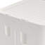 Aarn Plastic Foldable Stackable Storage Box On Wheels, Slim Bathroom Storage Cabinet With Doors And Shelves, Tall Narrow Bathroom Storage Organizer With Movable Wheels-1074429987