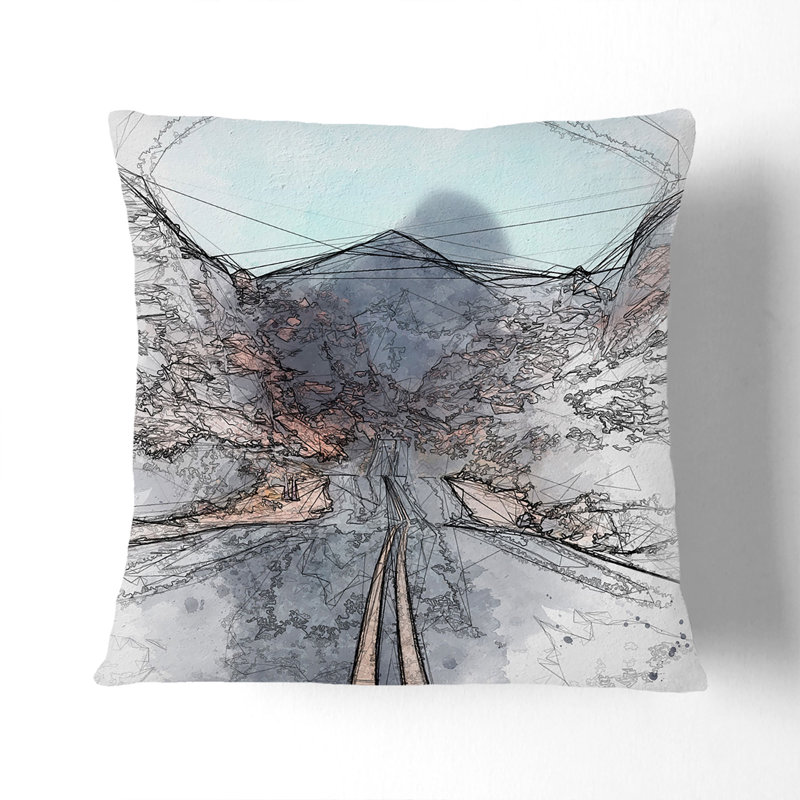 Square Throw Cushion, 55cm H x 55cm W x 20cm D, Black