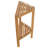 Hieu 14.5 in. W Teak Corner Design Shower Bench