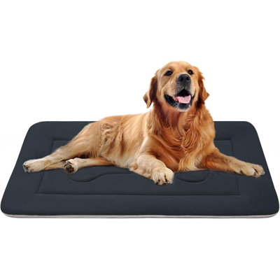 Large Dog Bed Soft Dog Crate Pad Mat 42 In Non-Slip Bott...