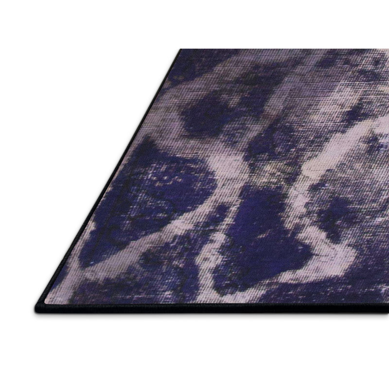 Tapis abstrait à motif abstrait moderne, Rectangle 3 pi x 5 pi
