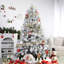 100 pièces de décorations d'arbre de Noël, boules décoratives en plastique incassable pour décoration de sapin de Noël, blanc