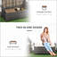 Banc de rangement pour patio en osier 27 gallons
