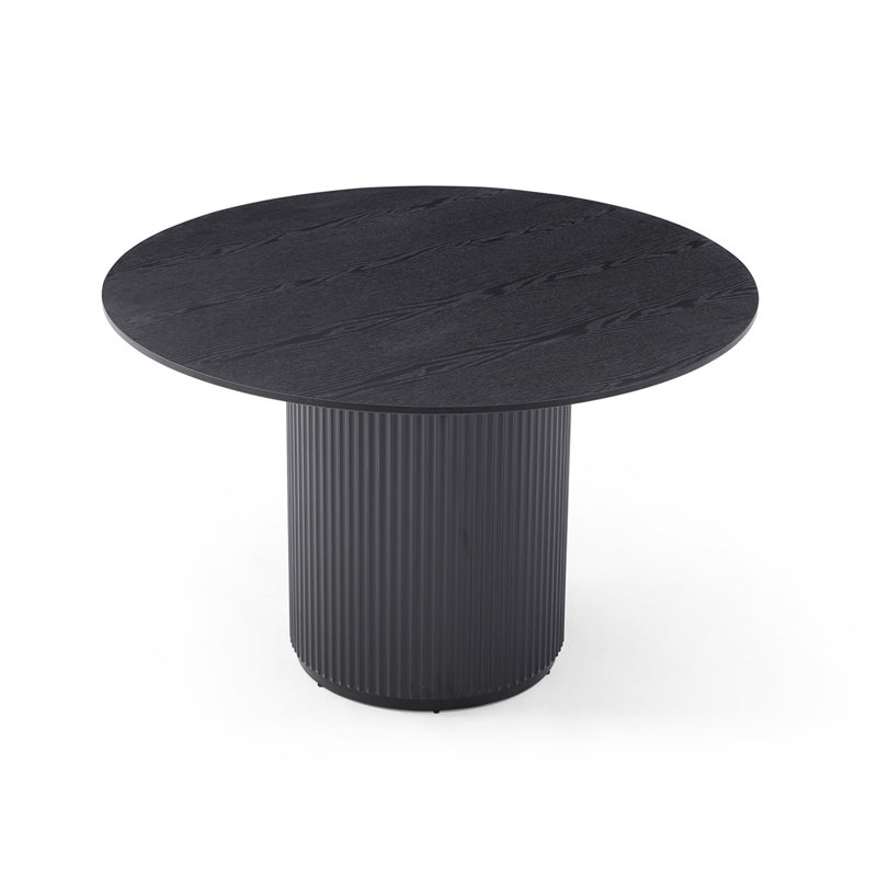 Table de salle à manger Anae, Noir, H 29,5 po x L 47,24 po x l 47,24 po