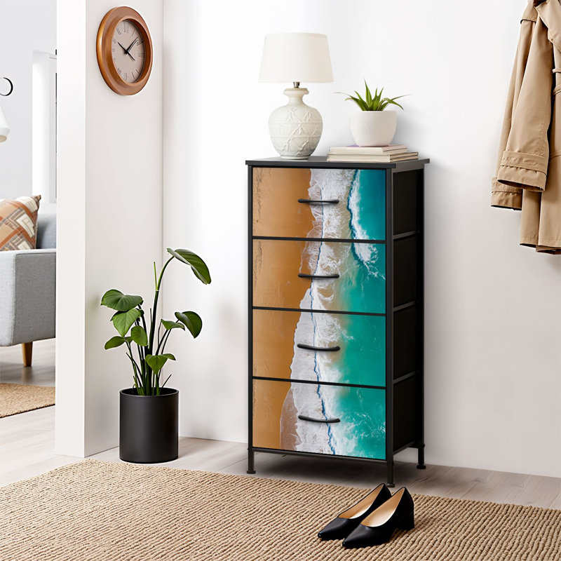 Commode pour commode de chambre à coucher pour vagues de placard vagues de sable et commodes de rangement
