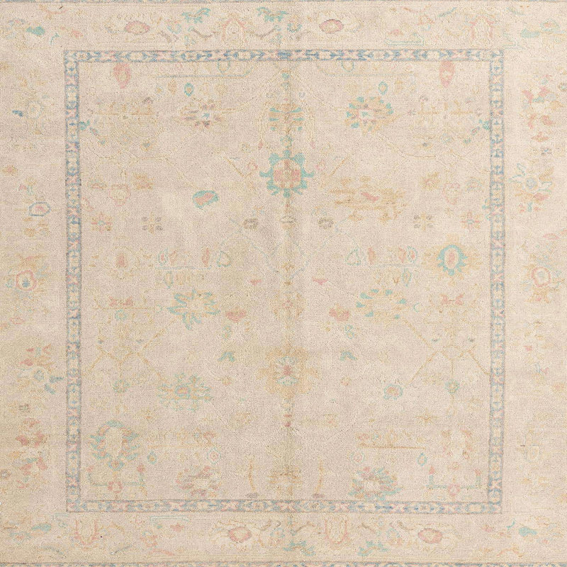 Tapis abstrait moderne 4335, Carré 6 pi
