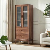 Light luxury walnut high quality bookcase