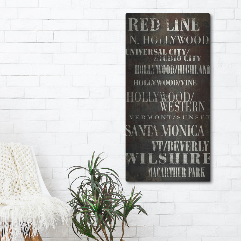 'La Red Line' by Art Licensing Studio Wall Art