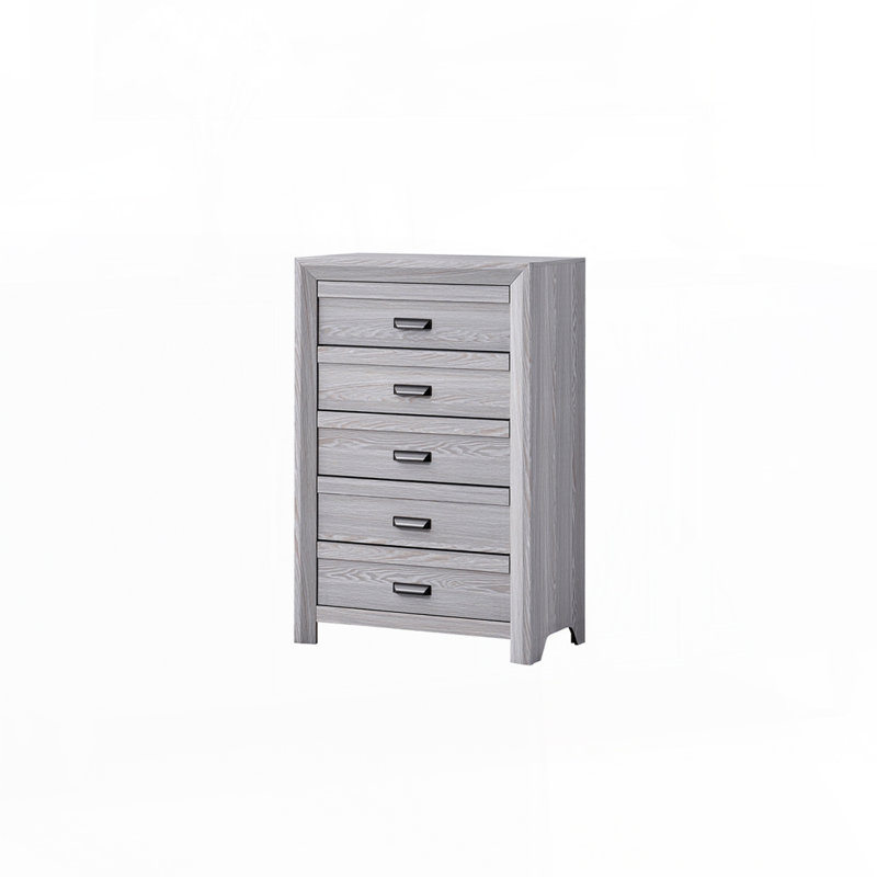 Commode à cinq tiroirs, Gris