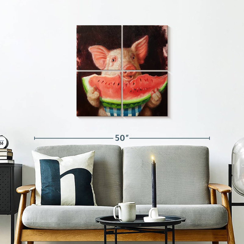Ketti Pig Out, 26" H x 26" W