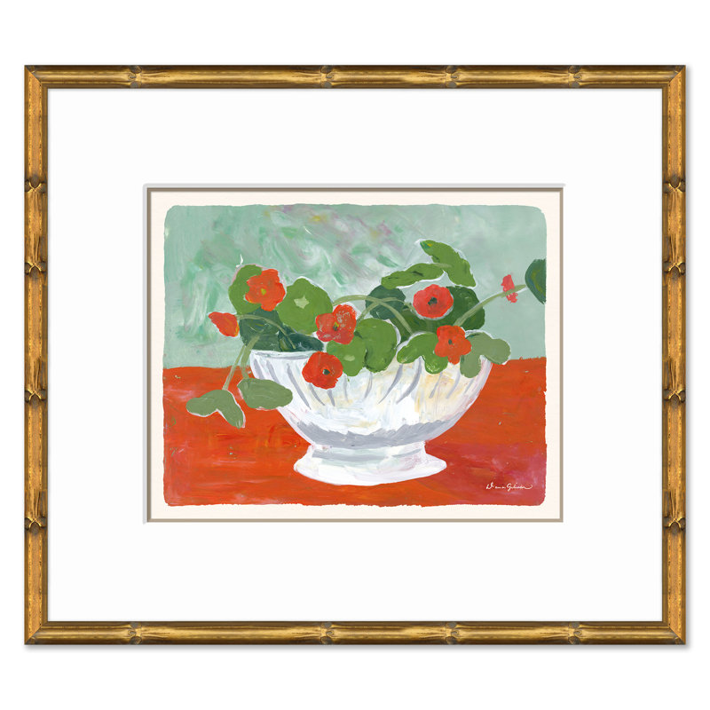 Nasturtium in Orange Print by Dana Gibson Soicher Marin