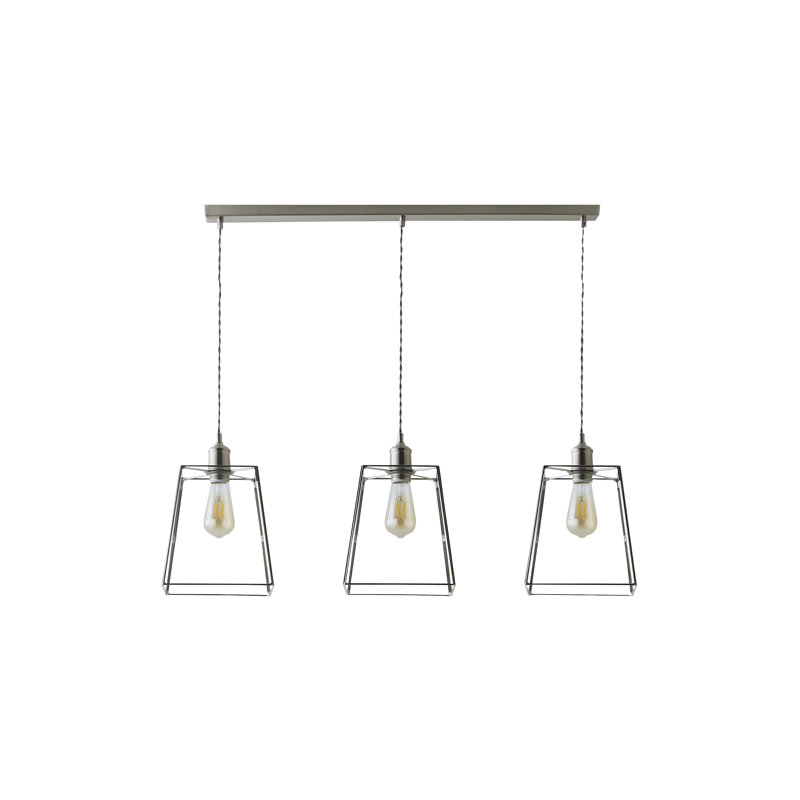 3 - Light Pendant, Yes, Chrome