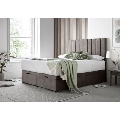Sara Naple Divan Ottoman with Floor Standing Headboard