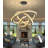 Modern Chandelier Led Dimming Light Black-131366165