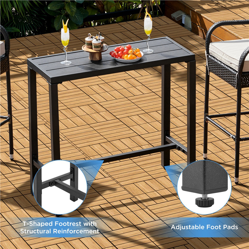 Patio Counter Height Table Bar Table For Garden