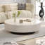 Table basse simple en marbre de style crème de luxe-104935558