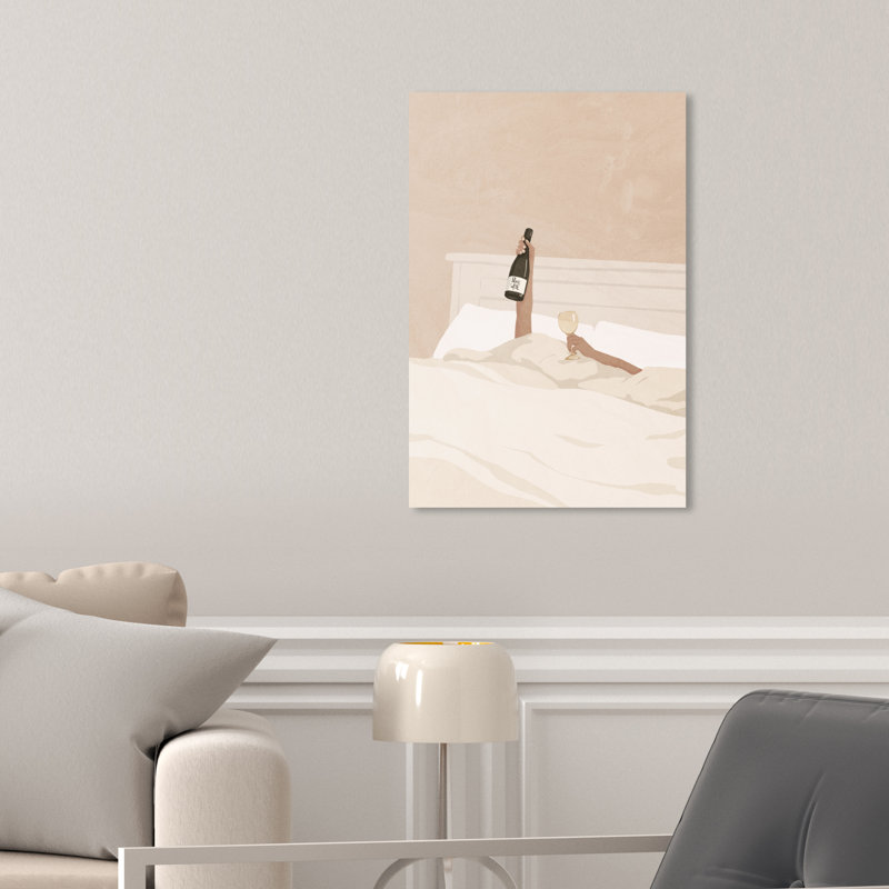 Impression sur toile «I Toast For You» par Oliver Gal, Drinks and Spirits, H 36 po x l 24 po x P 1,5 po, Toile tendue