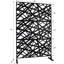 Écran d'intimité pour vestiaire et espaces extérieurs - H 76 po en métal noir idéal pour divers espaces intérieurs-121648286