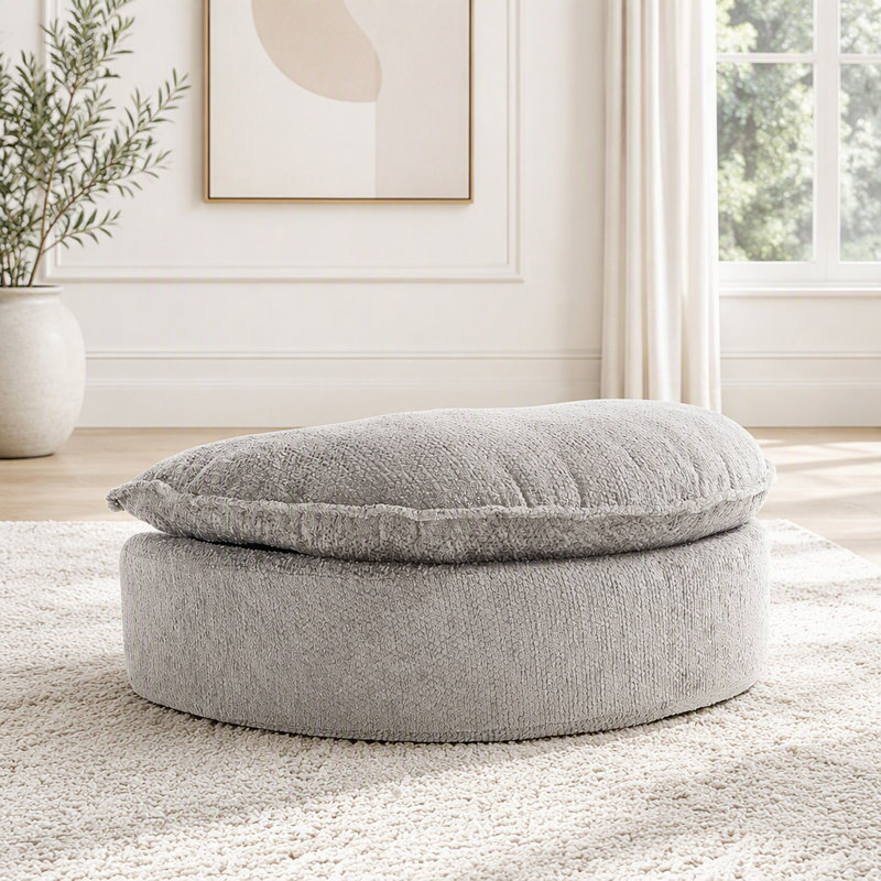 Repose-pieds Lazy, Gris clair