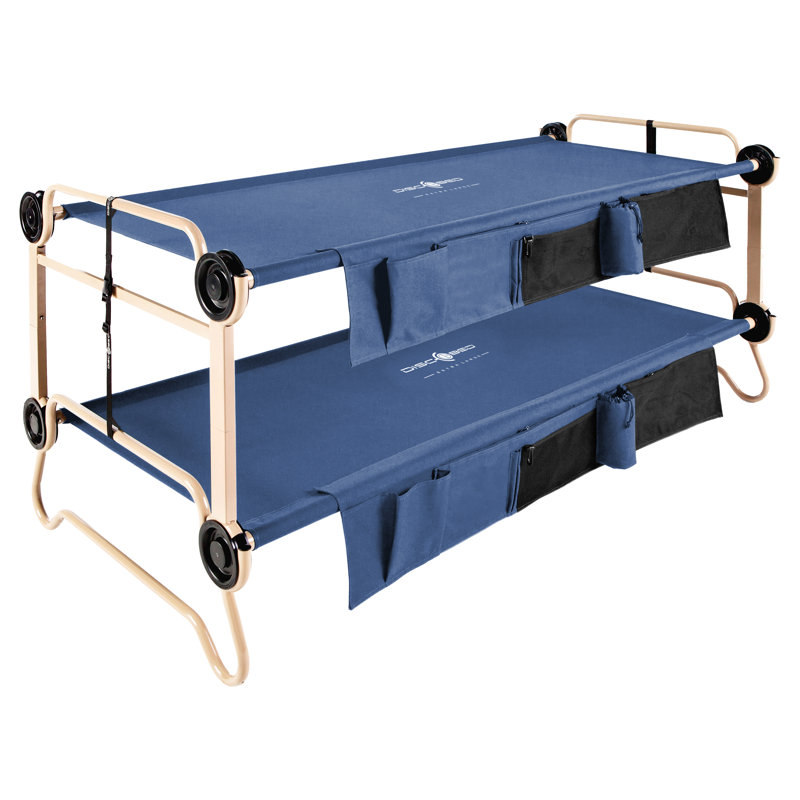 Large Disc-O-Bed Portable Double Cot, Navy