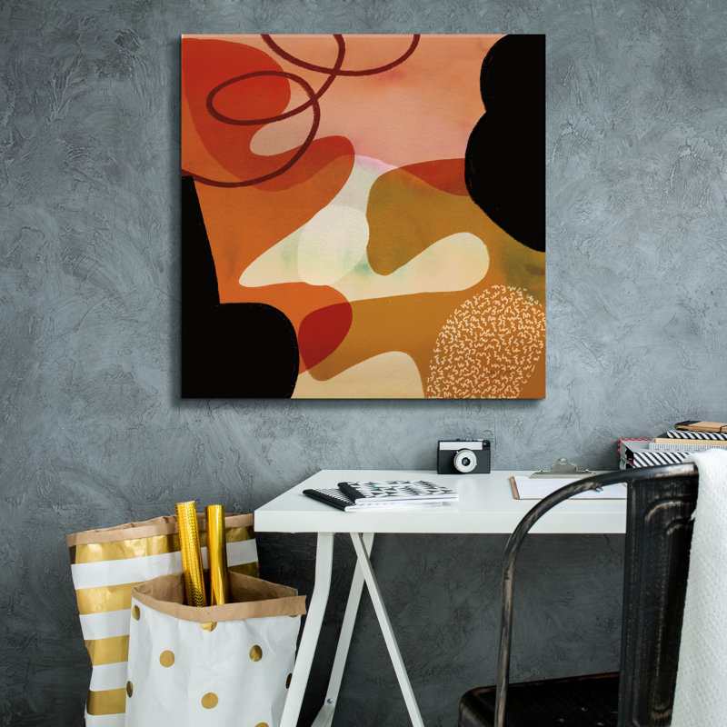  «Variété 7» par Cheryl Warrick, art mural sur toile, 26 po x 26 po