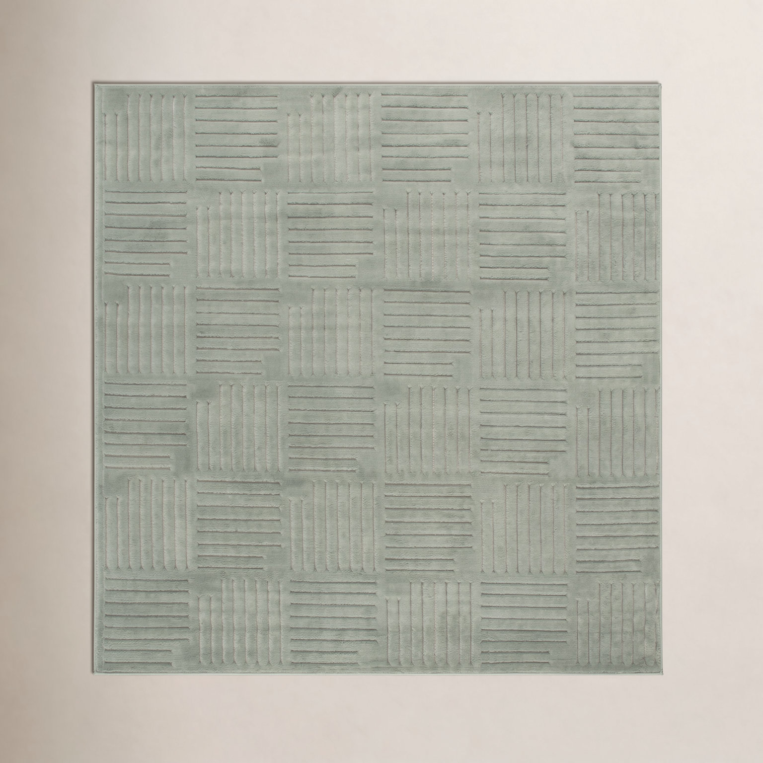 Mirissa Geometric Performance Rug, Square 6'7"