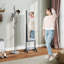 HOMCOM Freestanding LED Mirrored Jewelry Cabinet-115153673