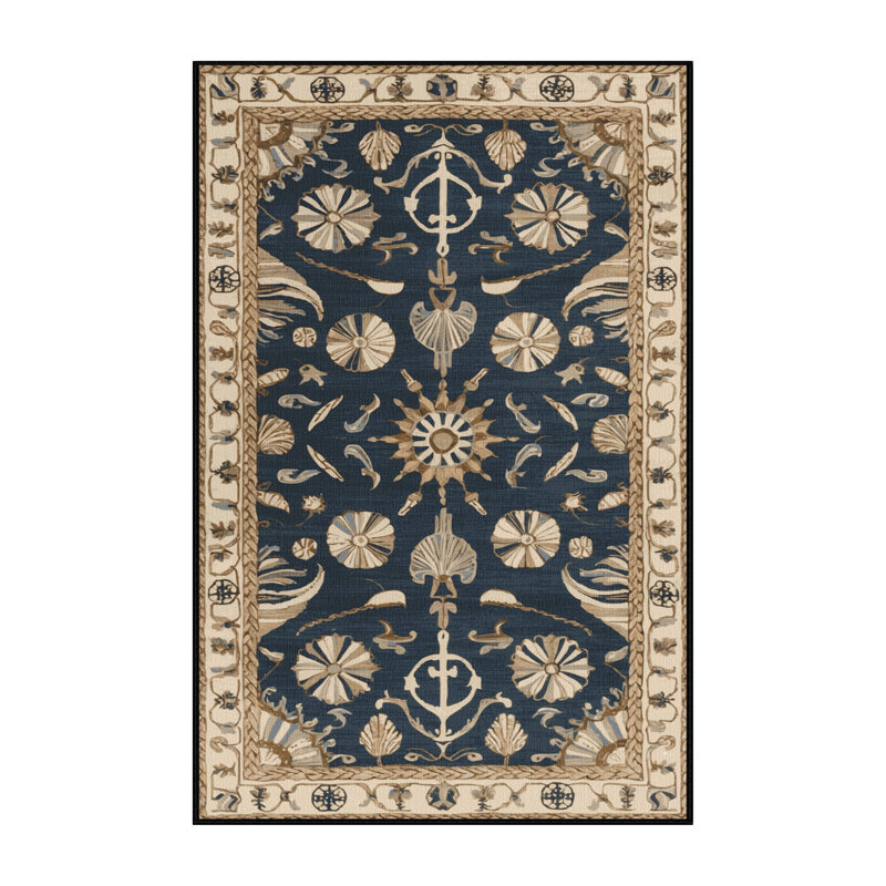Tapis turc noir lavable à la machine