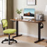 Ensemble de bureau: chaise de bureau en filet et bureau électrique
