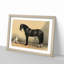 Horse and Hound by Emil Volkers - Picture Frame Painting Print on MDF-55580246-55580254