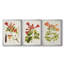 Tropical Trumpet Flowers I - Toile tendue avec châssis sur mesure - 3 pièces-1057682241-1057682245