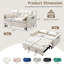 Canapé-lit inclinable en velours 55 po-732350147