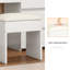 Balconera Dressing Table With Mirror,4-drawers Makeup Vanity Table Set For Bedroom Makeup Desk
