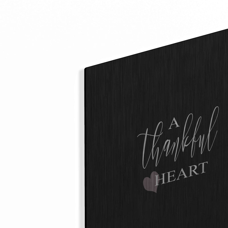 «A Thankful Heart Sign» par Cindy Jacobs, art mural en métal, H 24 po x l 16 po