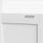 Metal Bookcase, 71 Inch Tall 5-Tier Bookshelf with Door, Industrial White Bookshelf with Adjustable Shelves