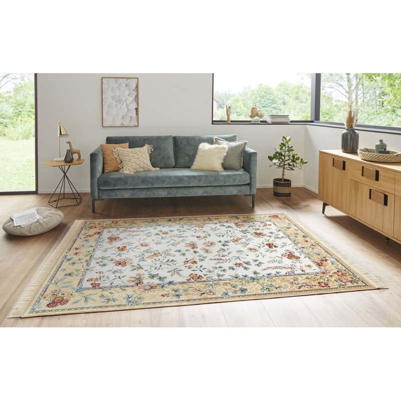 Tufted Cream Rug, Rectangle 195cm x 300cm