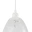 Cylindrical Opal White Snowflake Glass Pendant Lighting Shade By