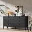 Ensemble de chambre à coucher 2 pièces, commode 6 tiroirs et commode 4 tiroirs-134038970