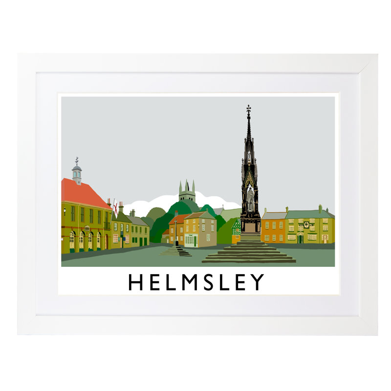 Helmsley 1 Piece Wall Art, 44 cm H x 54 cm W x 2.2 cm D, White Wood Frame