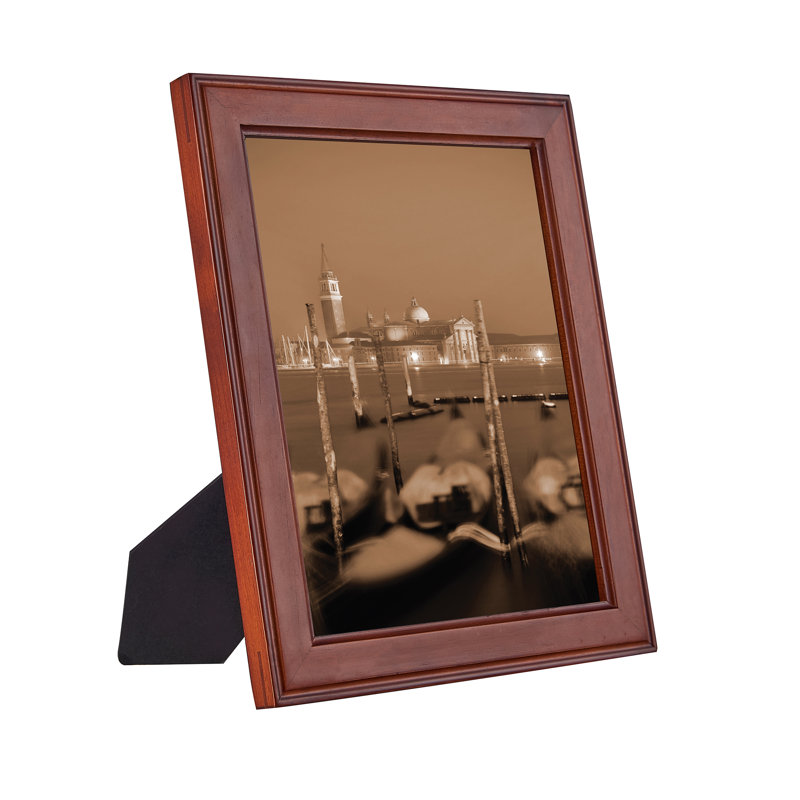 Cadre photo en bois d'acajou mat Ruthe, 8,5 p o x 12 po
