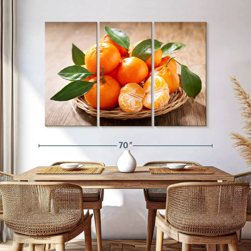 Yarlin Served Mandarin Oranges, 24" H x 38" W