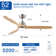 52 In. Intergrated LED Ceiling Fan Lighting with Remote Control