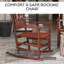 Ensemble de 2 chaises berçantes pour l'extérieur Outsunny