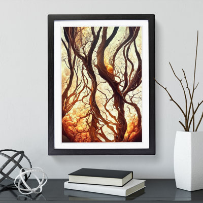 Abstract Autumn Tree No.2 - Framed Print