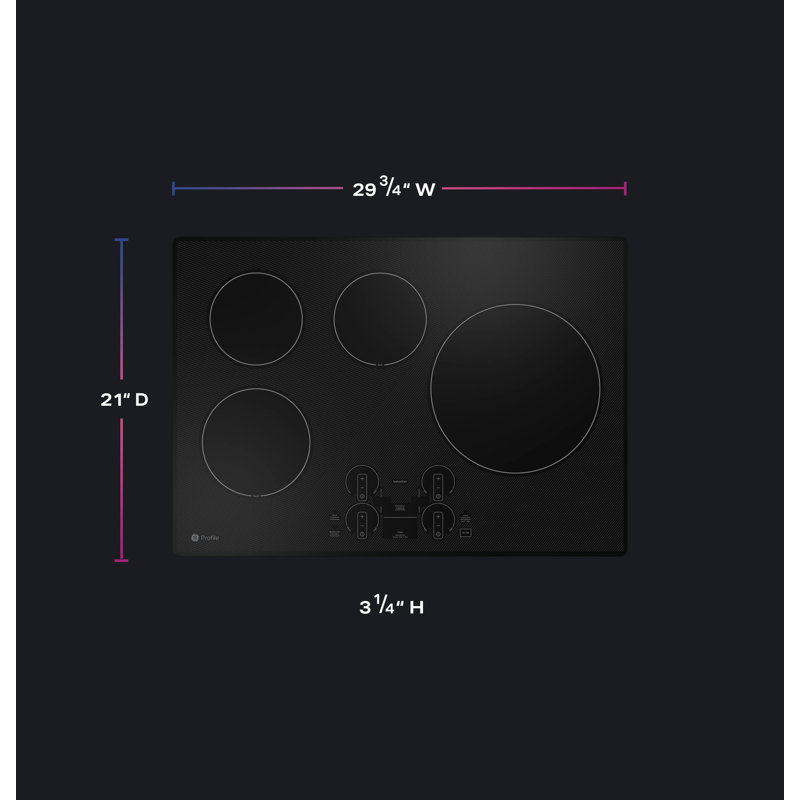 29.75" Induction Cooktop with 4 Elements