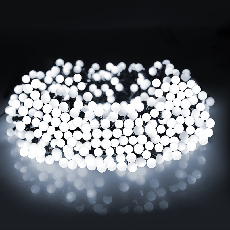  65.6FT LED String Lights with 8 Modes, Cool White, 787"